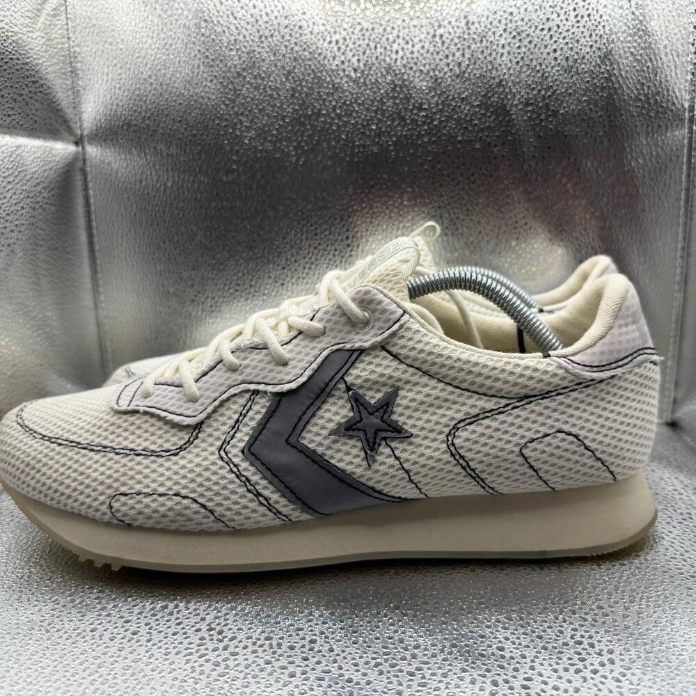 Size M11/W12.5 Converse x Vince Staple Thunderbolt White Unisex Shoes 163895C - Picture 7 of 10